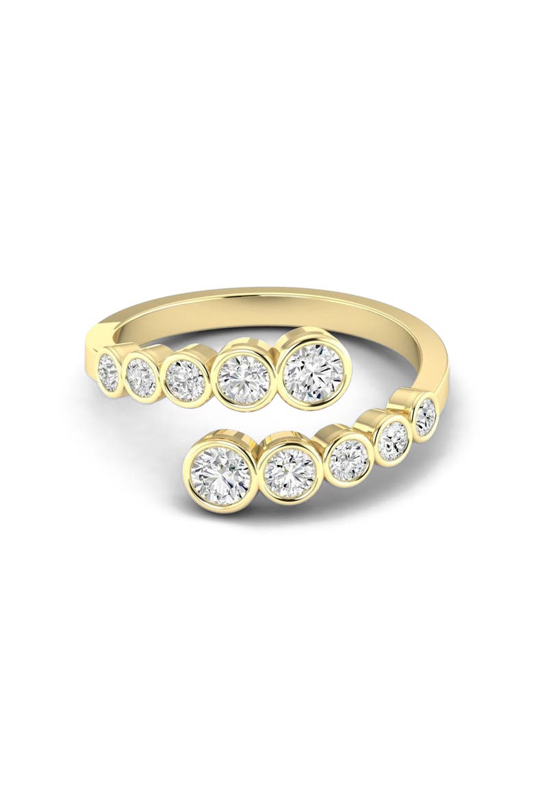 Bezel Lab Diamond Bypass Ring, Main, color, Yellow Gold