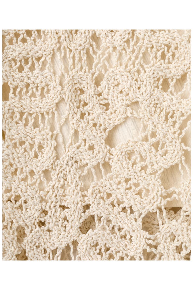 Chunky Stitch Cotton Blend Skirt, Alternate, color, SAND
