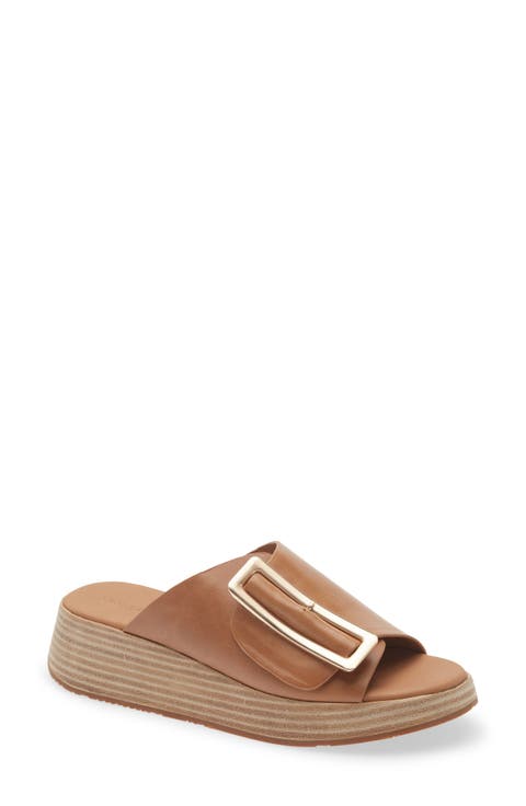 Ela Platform Wedge Slide Sandal (Women)