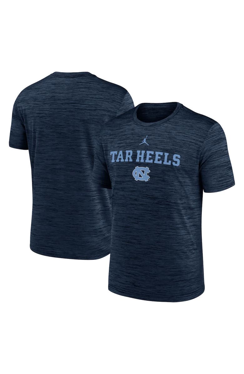 Jordan Brand Men's Jordan Brand Navy North Carolina Tar Heels 2025 Sideline Velocity Performance T-Shirt, Alternate, color, Navy
