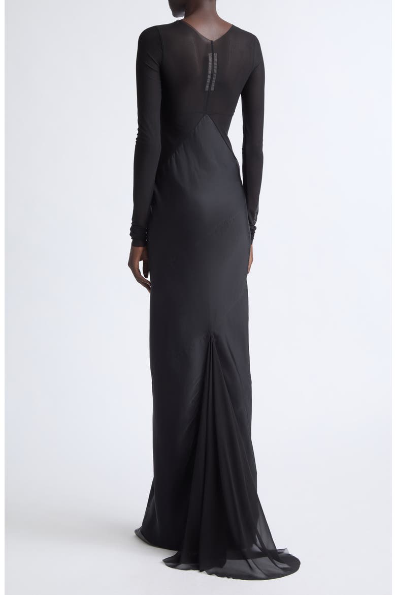 Combo Gown, Alternate, color, BLACK