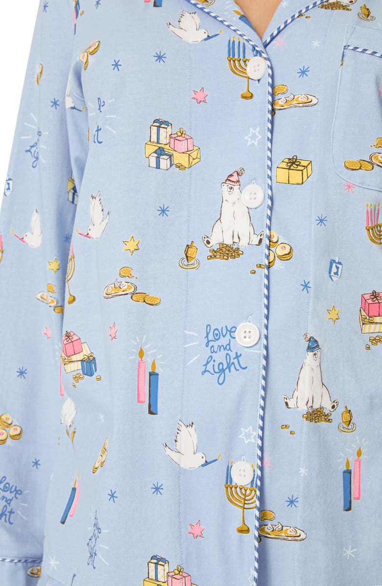 BedHead Pajamas Print Stretch Organic Cotton Pajamas, Alternate, color, Love And Light