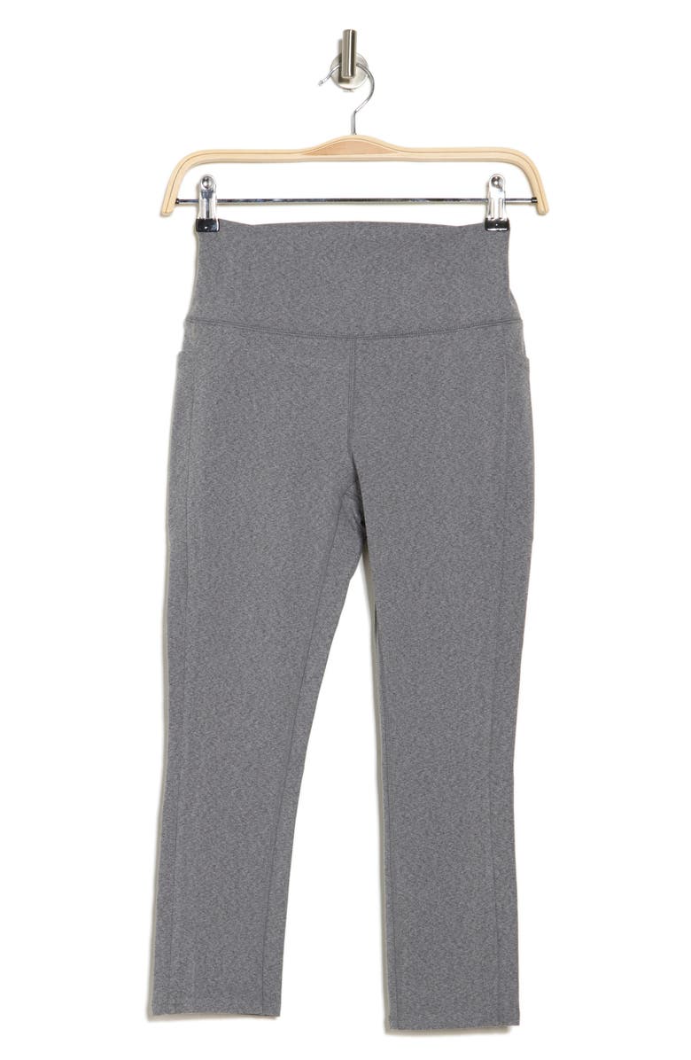 RBX Space Dye Peached Pocket Capri Leggings, Alternate, color, Charcoal