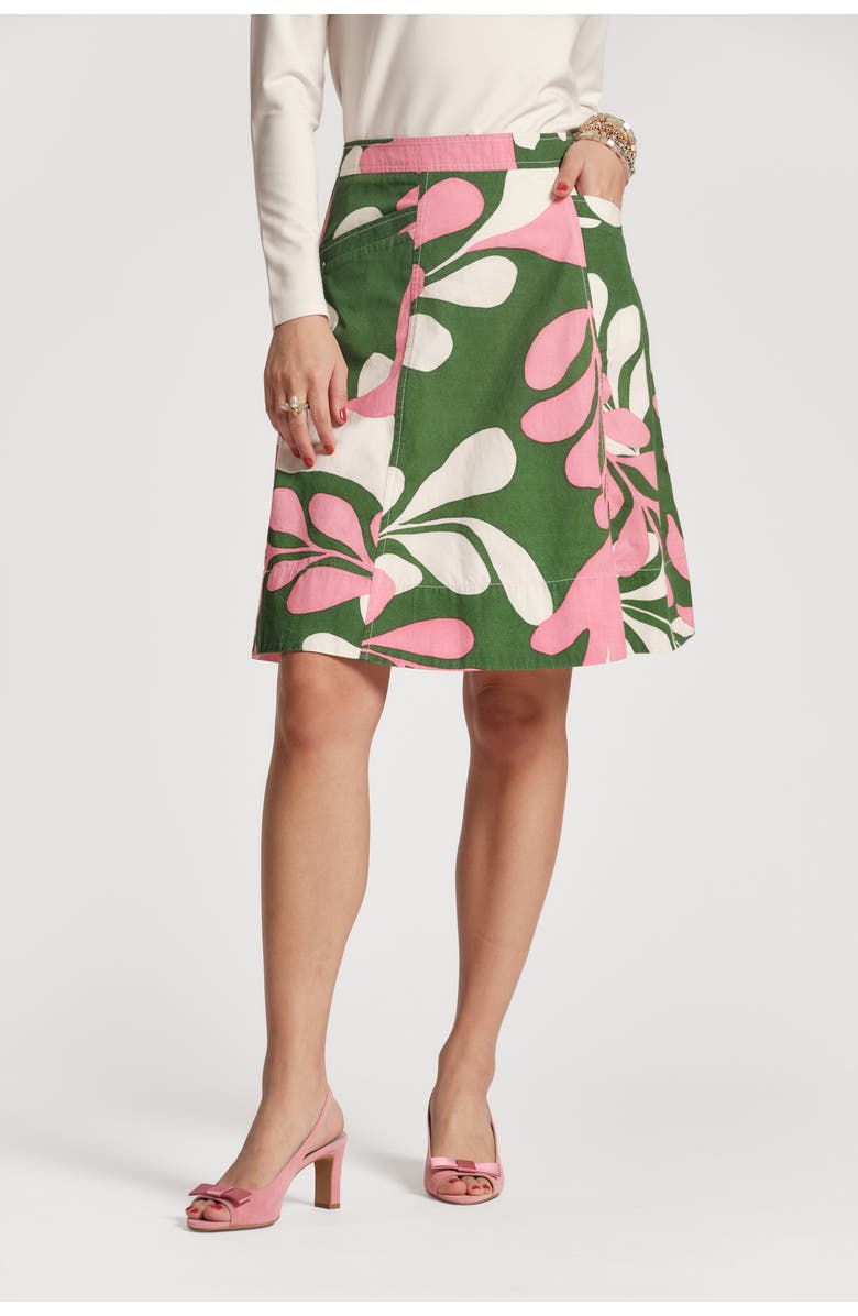 Frances Valentine Marta Skirt Modern Palm, Main, color, Treetop/Multi