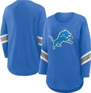 FANATICS Women's Fanatics Blue Detroit Lions Redzone 3/4-Sleeve T-Shirt