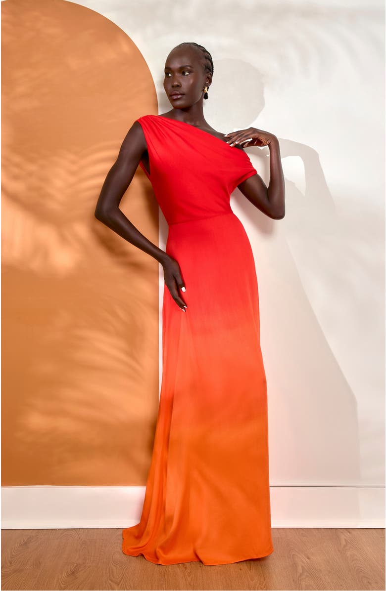 DIARRABLU Ombra Sherbet Alba FSC<sup>®</sup> Certified Viscose Dress, Alternate, color, Ombra Sherbet