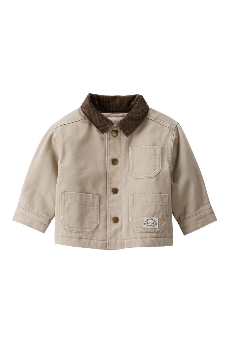 Kids' Organic Cotton Twill Jacket, Main, color, KHAKI