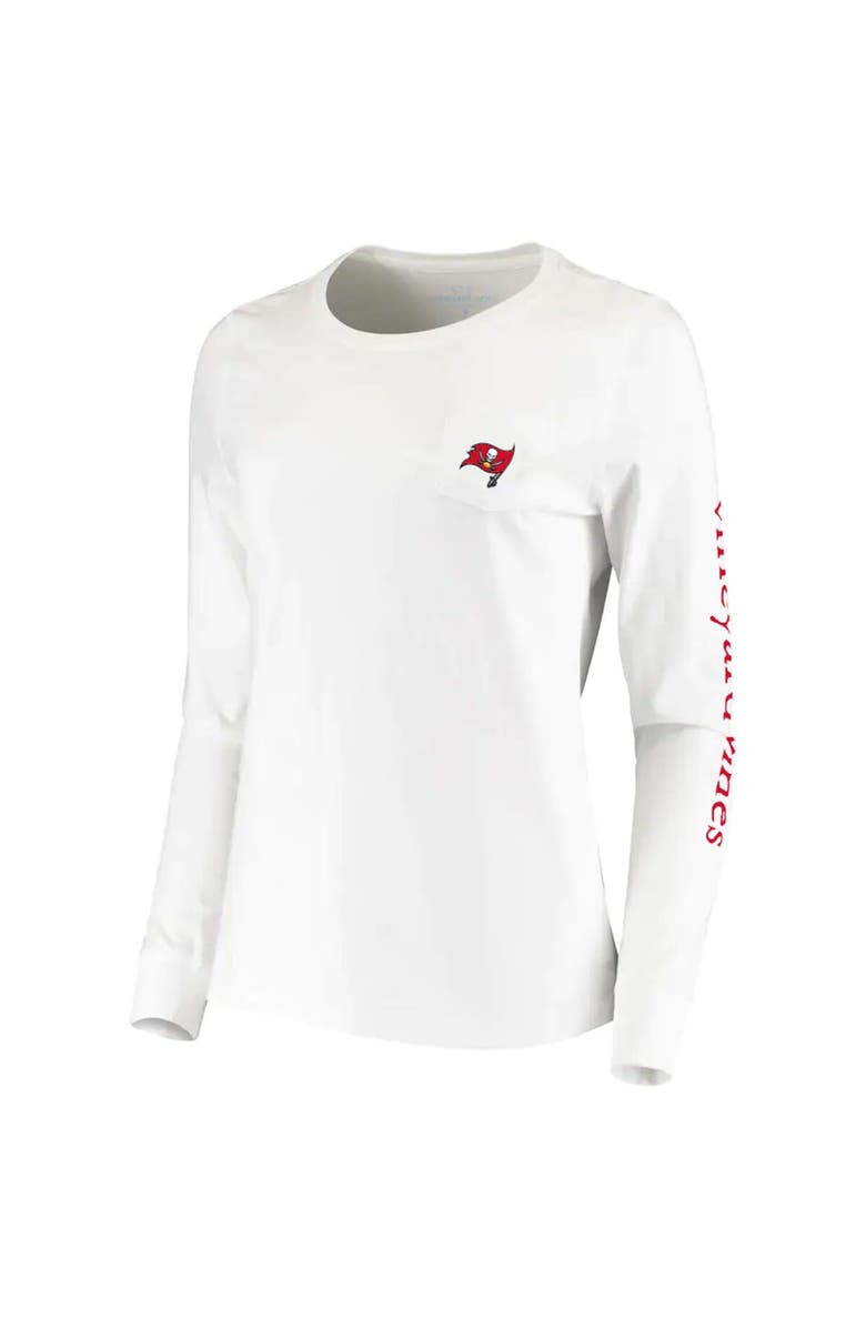 vineyard vines Women's Vineyard Vines White Tampa Bay Buccaneers Helmet Long Sleeve T-Shirt, Alternate, color, 