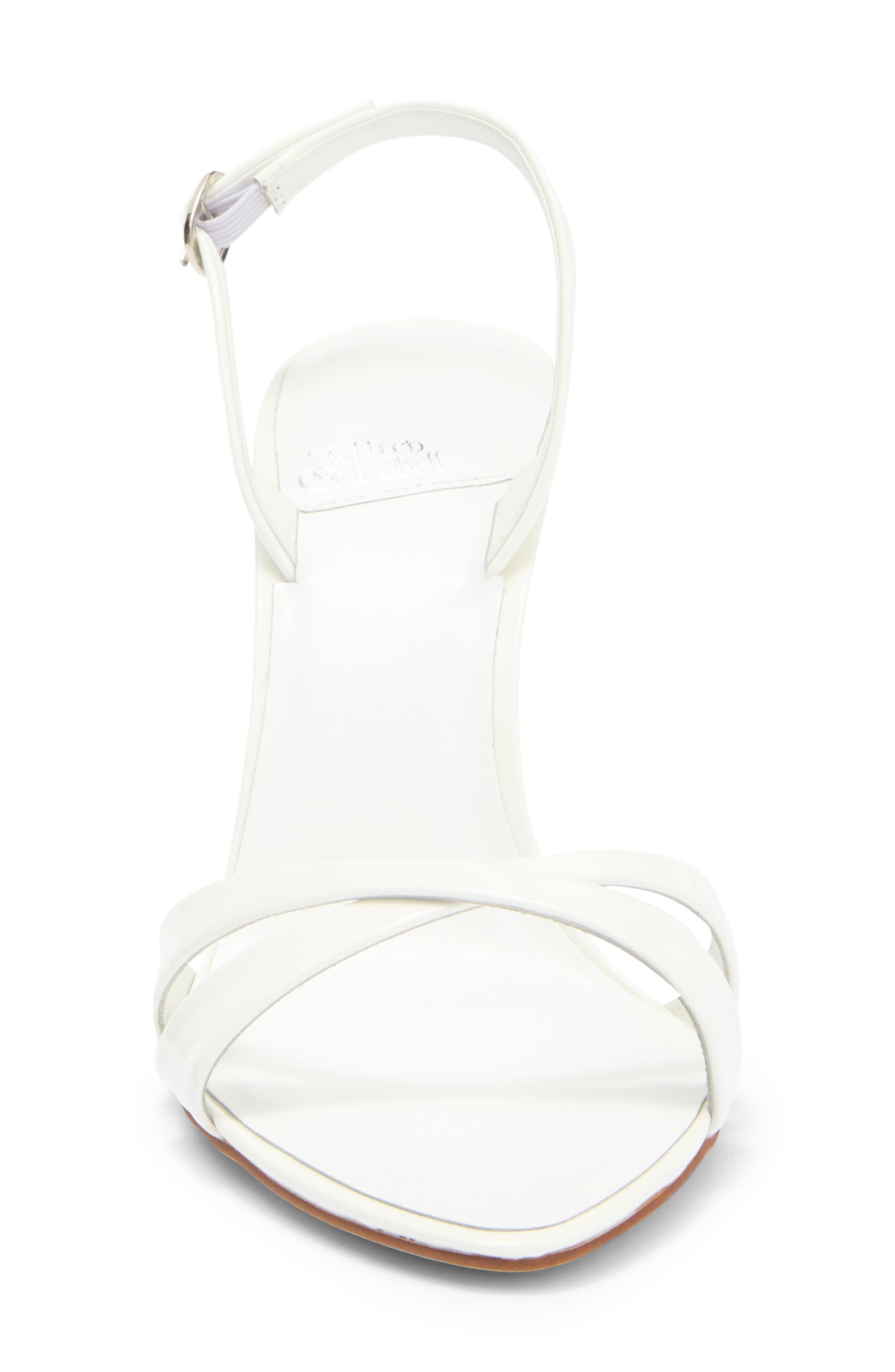 Jeffrey Campbell Marielle Slingback Sandal, Alternate, color, White Patent