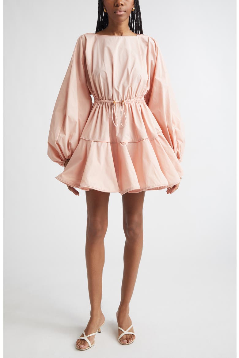Alchemy Long Sleeve Minidress, Main, color, PEACH