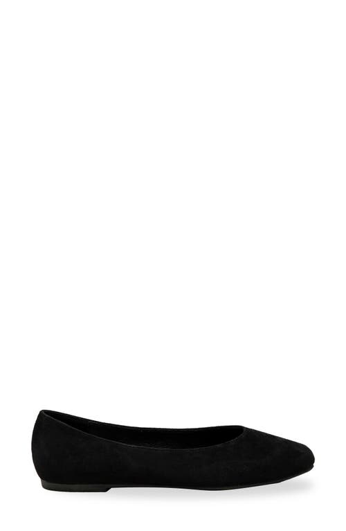 Chase & Chloe Chase And Chloe Square Toe Ballet Flat In Black
