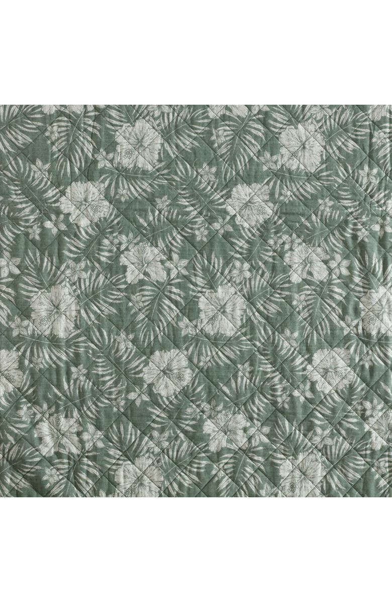 Tommy Bahama Hibiscus Jungle Cotton Quilt Set, Alternate, color, 