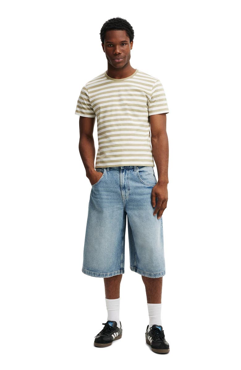 Cotton On Men's Y2k Super Baggy Jort, Alternate, color, Solace Blue