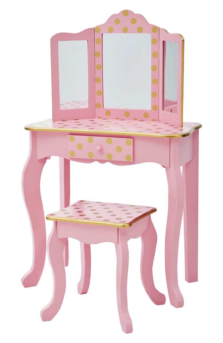 Teamson Kids Fantasy Fields Gisele Vanity Set, Alternate, color, Pink