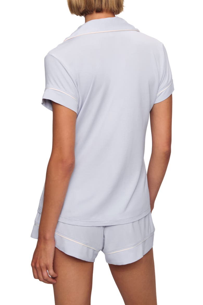 Gisele Short Pajamas, Alternate, color, ICE BLUE/ IVORY