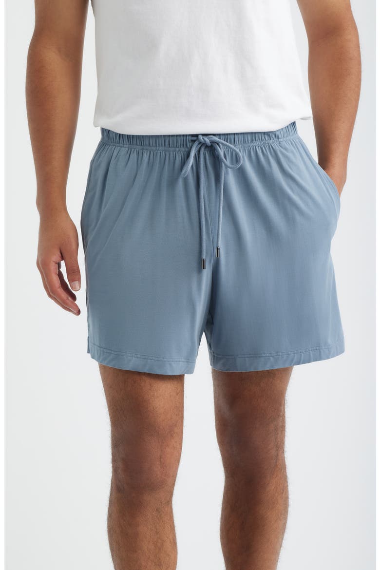 Modal Blend Pajama Shorts, Main, color, AIR FORCE BLUE STRIPE