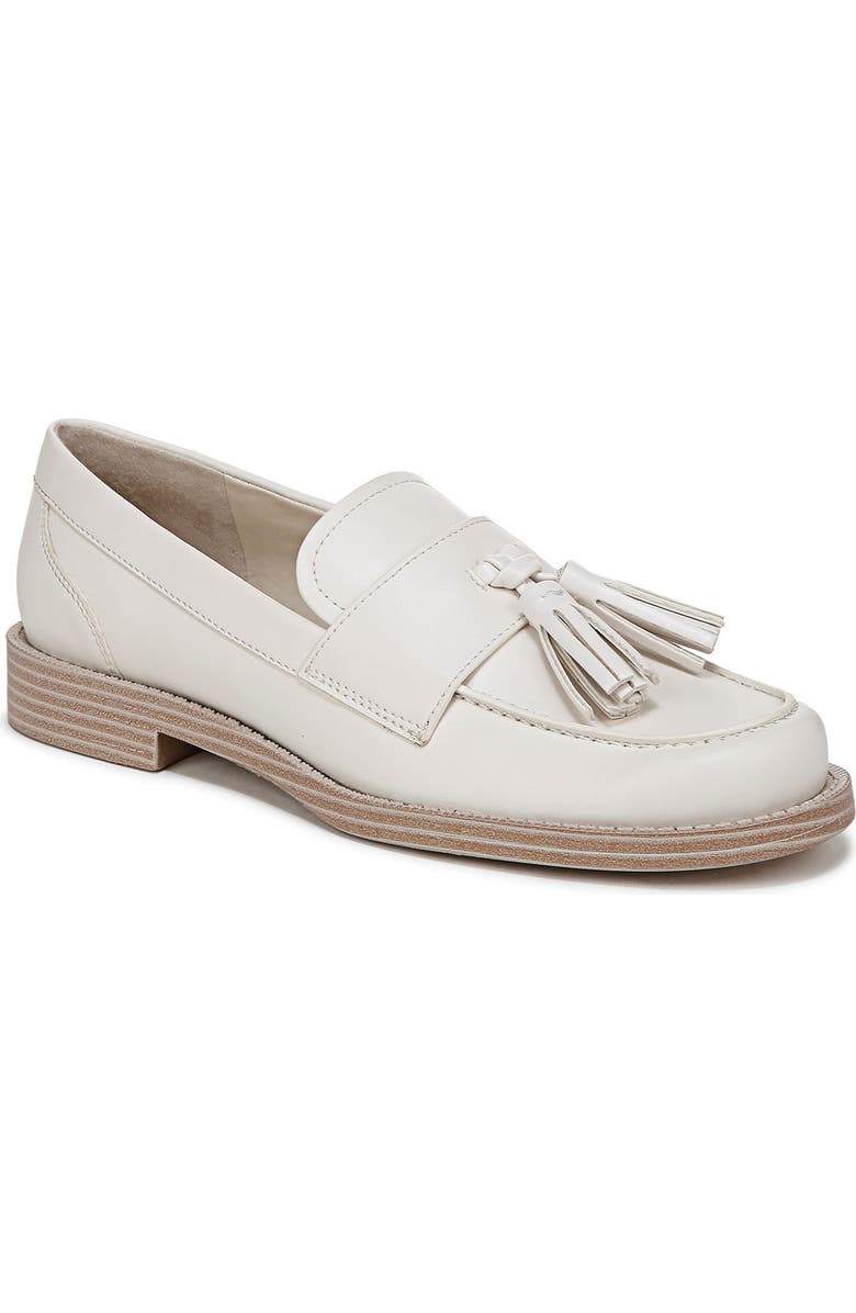 Franco Sarto Lucia Tassel Loafer, Main, color, Warm White