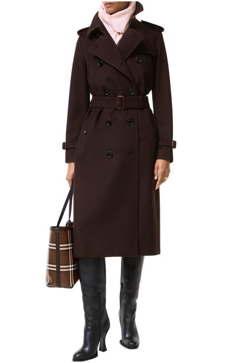 Long Cashmere Kensington Trench Coat