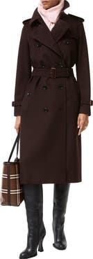 Burberry Long Cashmere Kensington Trench Coat