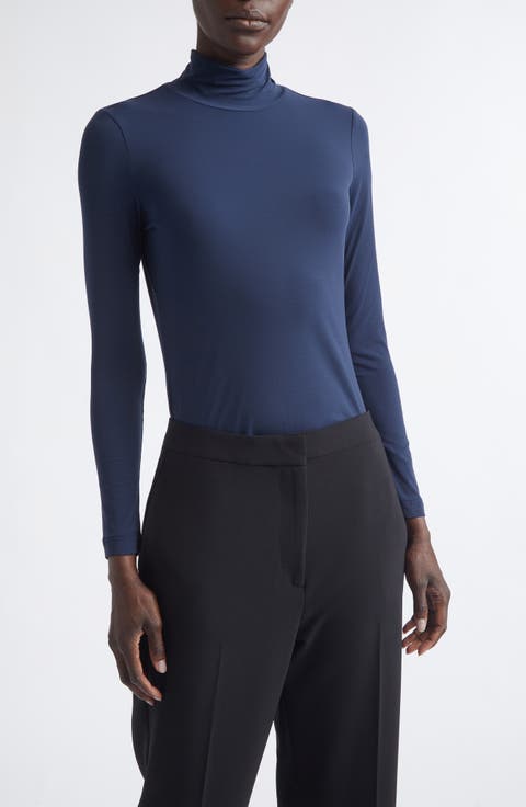 The Nuda Jersey Turtleneck Top