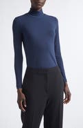 ST. JOHN The Nuda Jersey Turtleneck Top