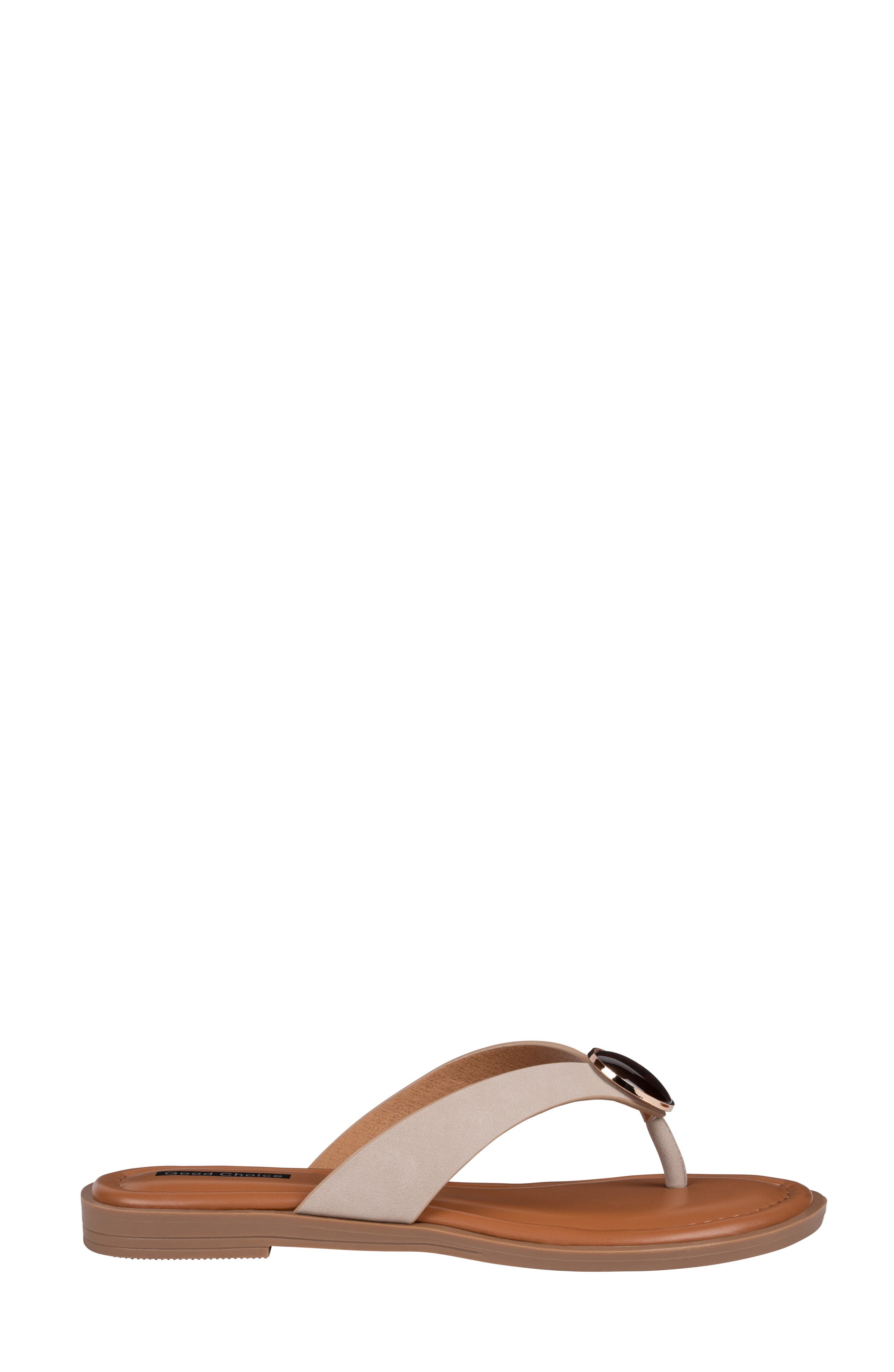 Jaylis Flip Flop, Alternate, color, BEIGE