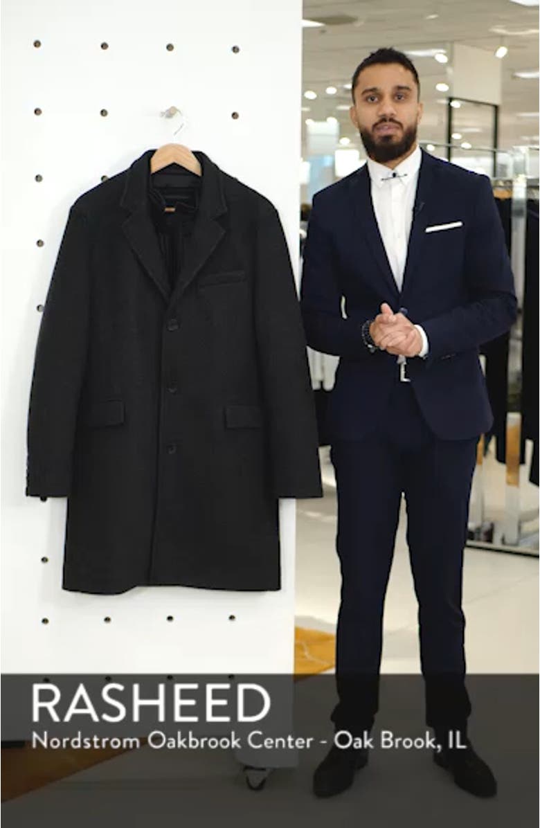 Cunningham Quilted Bib Inset Topcoat, sales video thumbnail