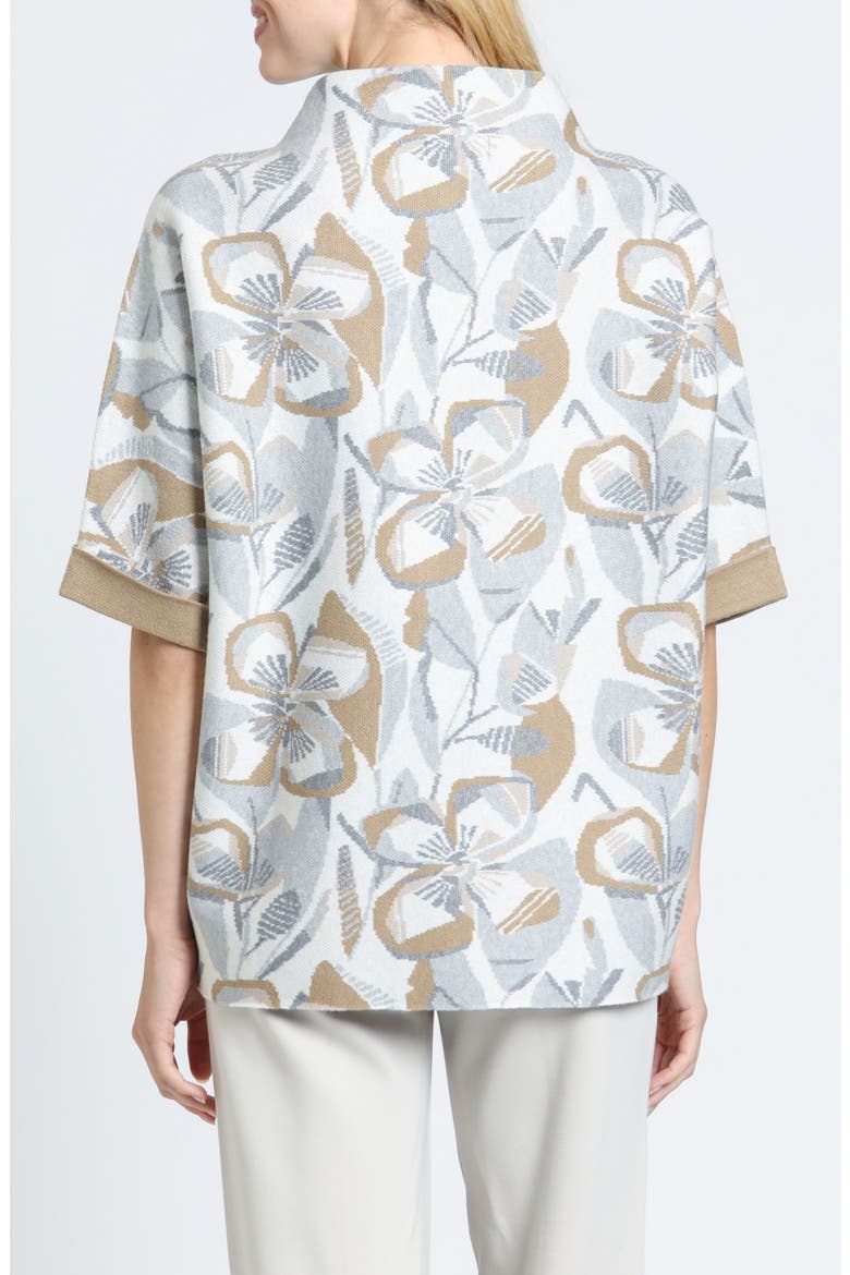 Abstract Bloom Sweater, Alternate, color, CHAI LATTE
