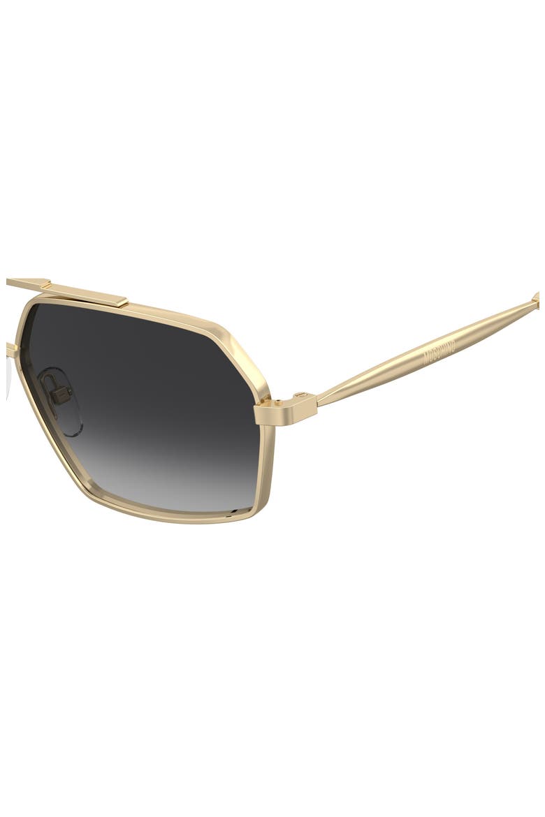 60mm Square Sunglasses, Alternate, color, ROSE GOLD/ DARK GREY SF