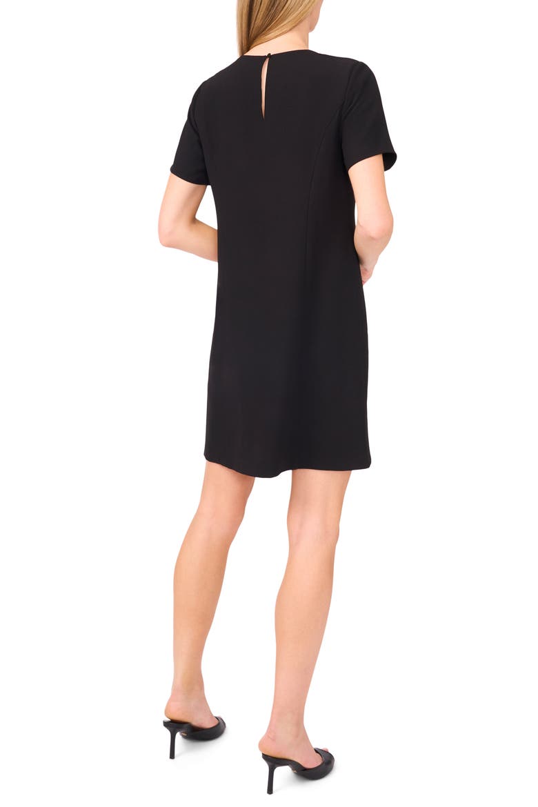 Rhinestone Bows Shift Dress, Alternate, color, RICH BLACK
