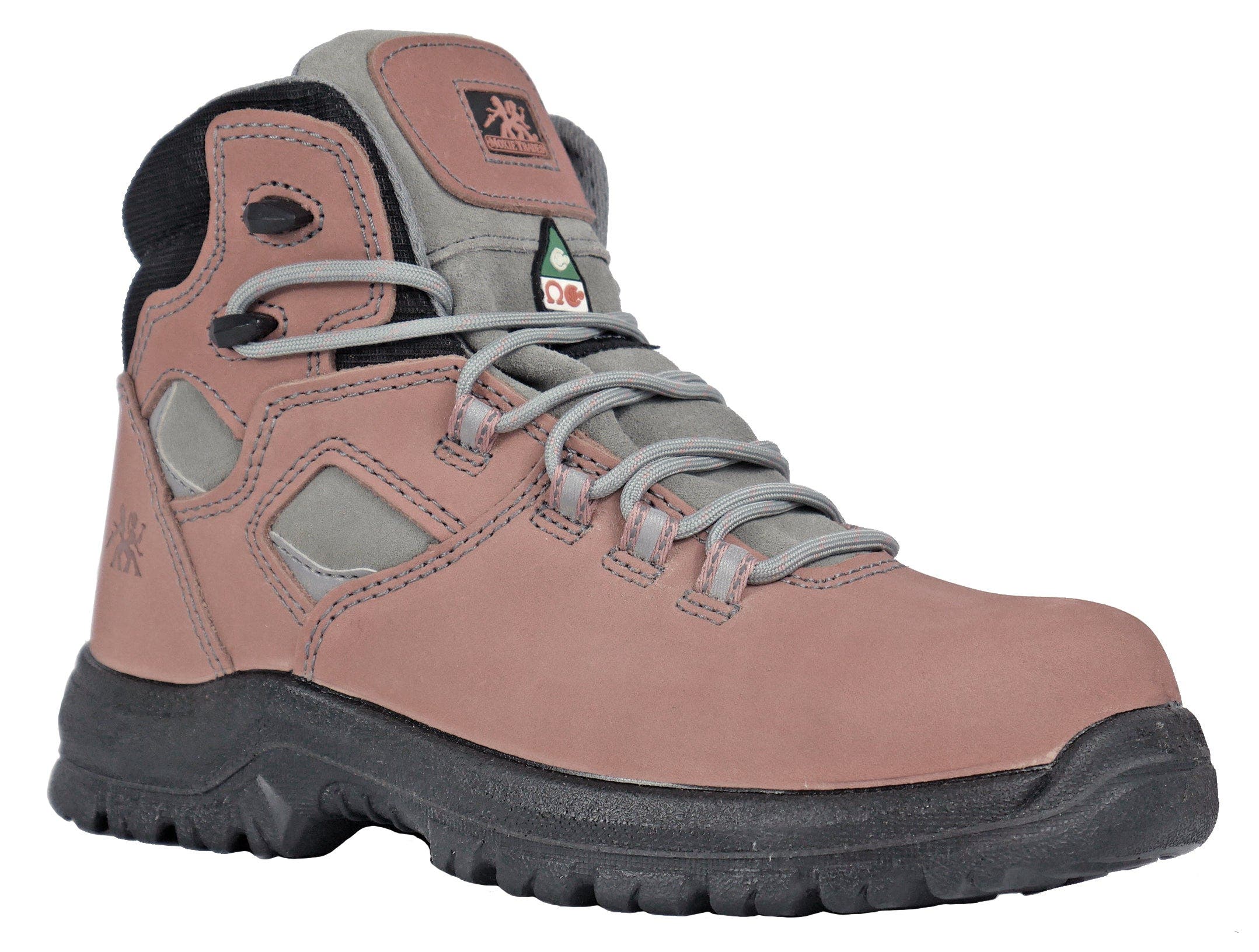 Moxie Trades Moxie Lacy 6 Inch Pink Womens Composite Toe Work Boot, Main, color, Pink And Grey
