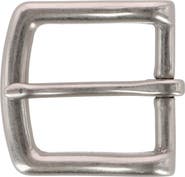 Trafalgar 32mm Soft Edged Solid Brass Brushed Nickel Single Prong Buckle