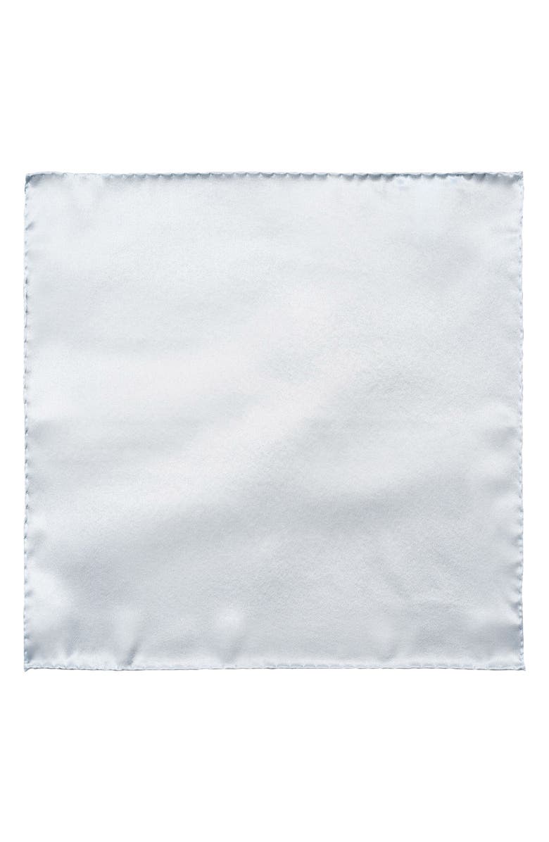 Eton Silk Pocket Square, Alternate, color, Light/ Pastel Blue