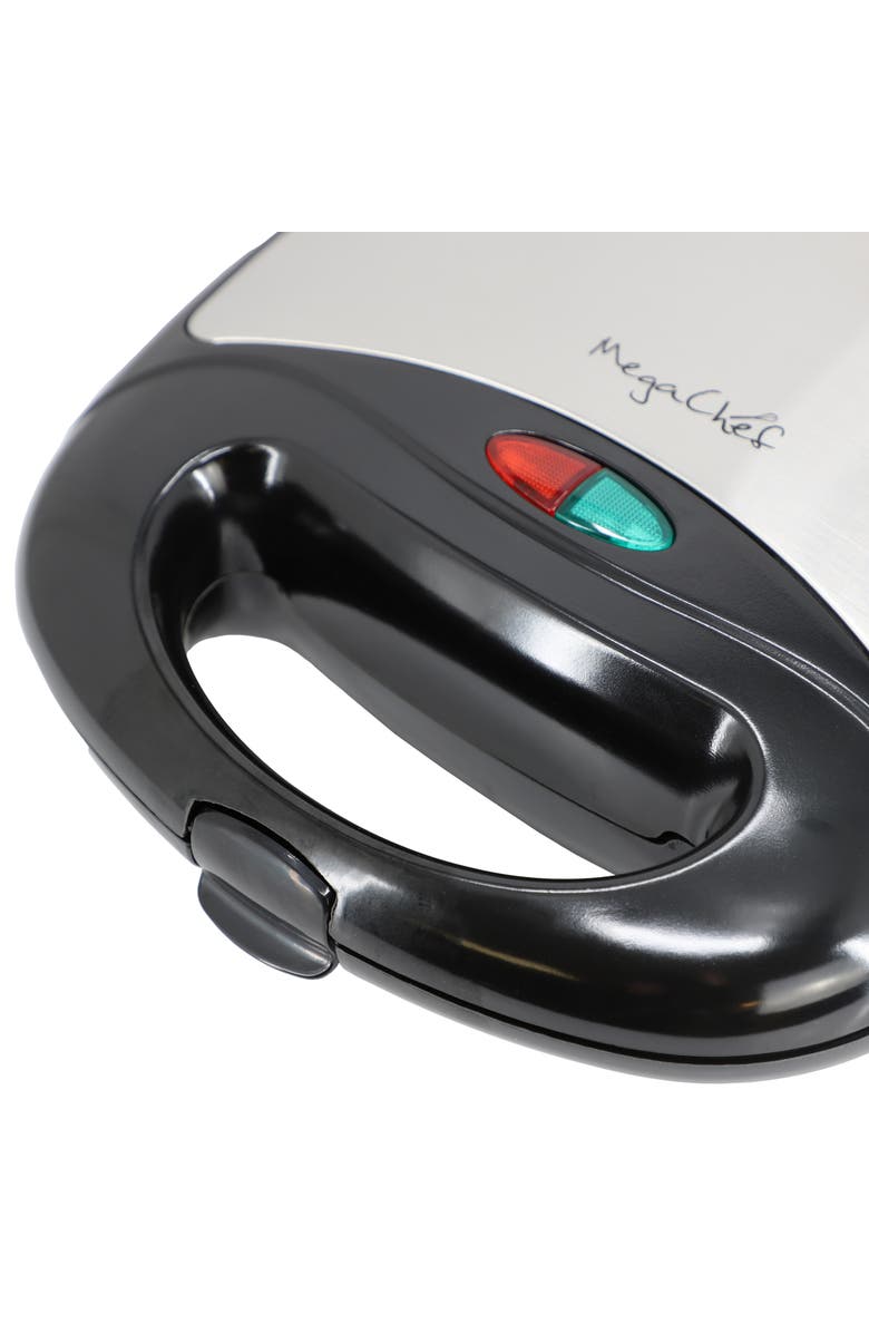 Megachef Electric Compact Aluminum Nonstick Sandwich Maker in Black, Alternate, color, Black