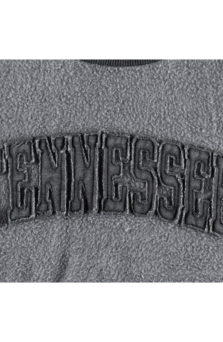 PRESSBOX Women's Pressbox Black Tennessee Volunteers Ponchoville Pullover Sweatshirt, Alternate, color, 