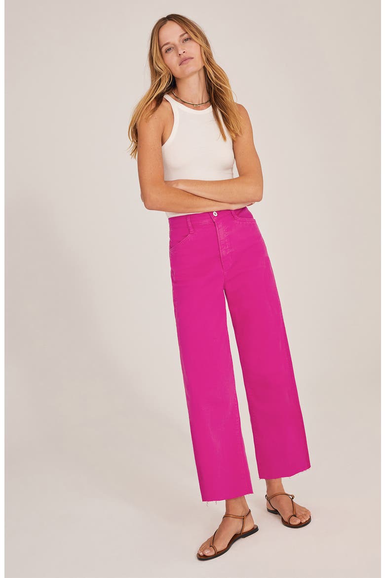 The Misha Wide Leg Jeans, Alternate, color, PINK PEACOCK