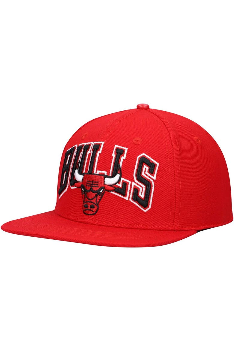 Men's Pro Standard Red Chicago Bulls Wordmark Logo Snapback Hat, Alternate, color, RED