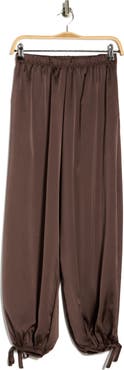 Renee C Tie Hem Satin Pants