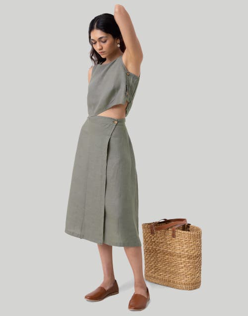 Reistor Breezy Hemp Summer Set In Dark Green In Hemp Dark Green