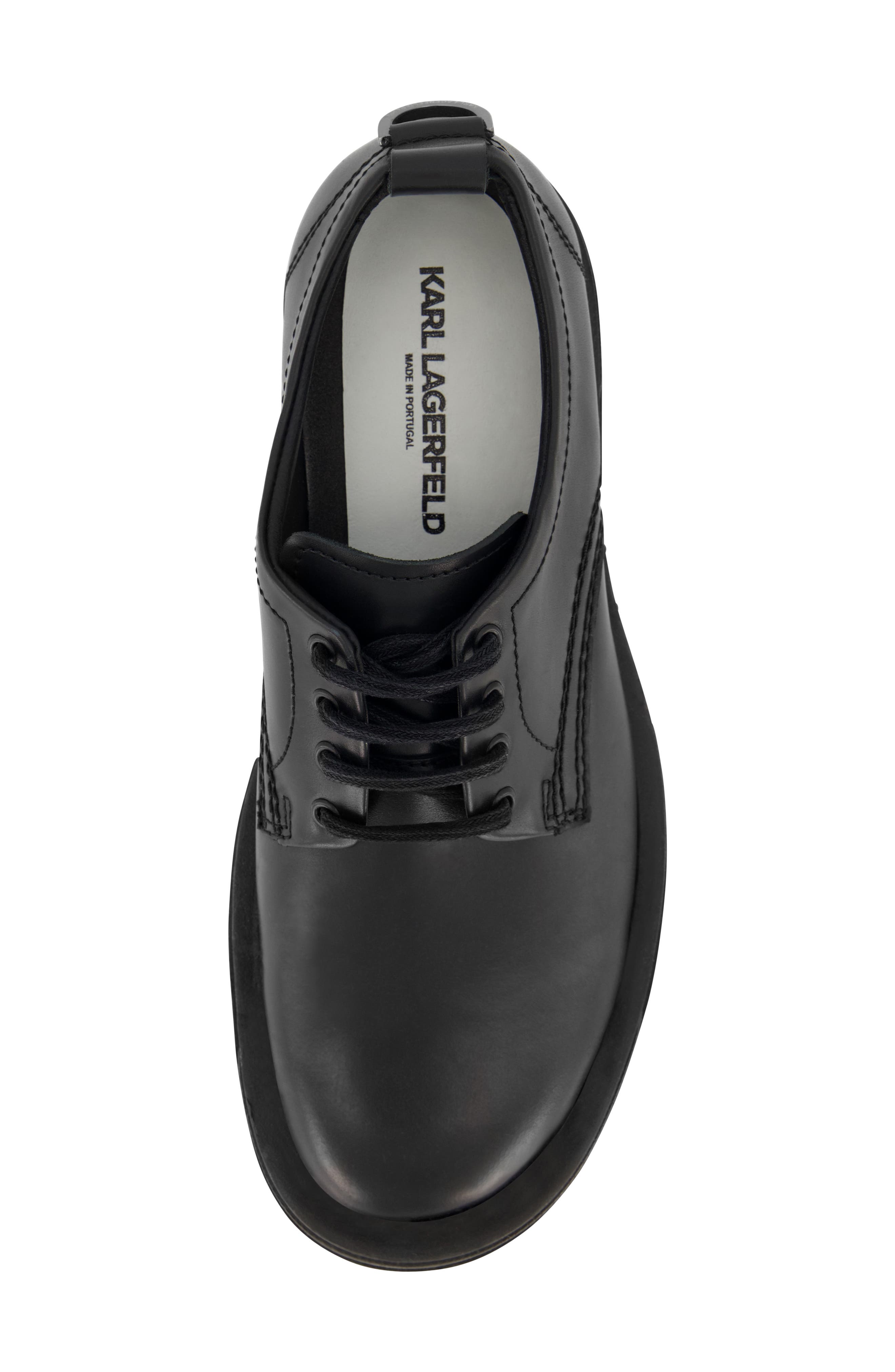 KARL LAGERFELD PARIS Plain Toe Derby, Alternate, color, Black