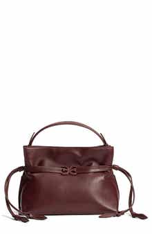 Sam Edelman Small Poppy Drawstring Leather Crossbody Bag