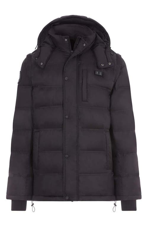 Helios The Heated Coat Helios 2-in-1 Heated Hybrid Coat In Black