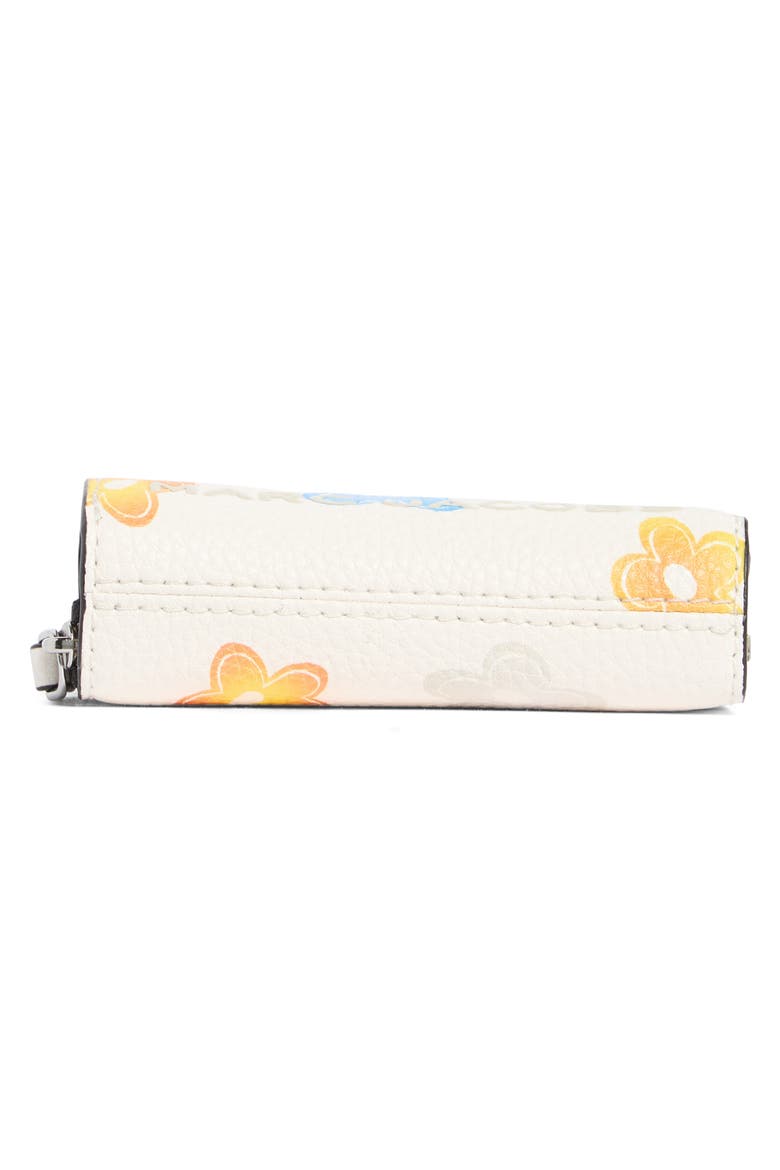 Mini Compact Leather Wallet, Alternate, color, WHITE MULTI