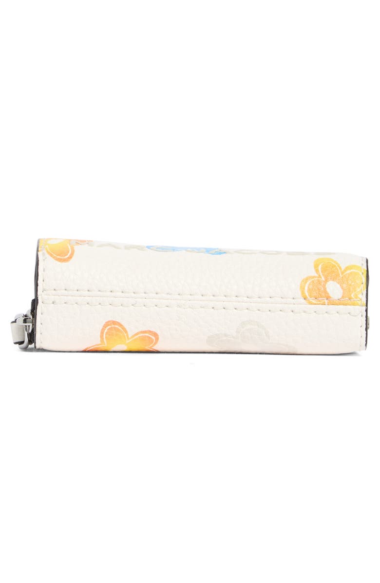 Marc Jacobs Mini Compact Leather Wallet, Alternate, color, White Multi