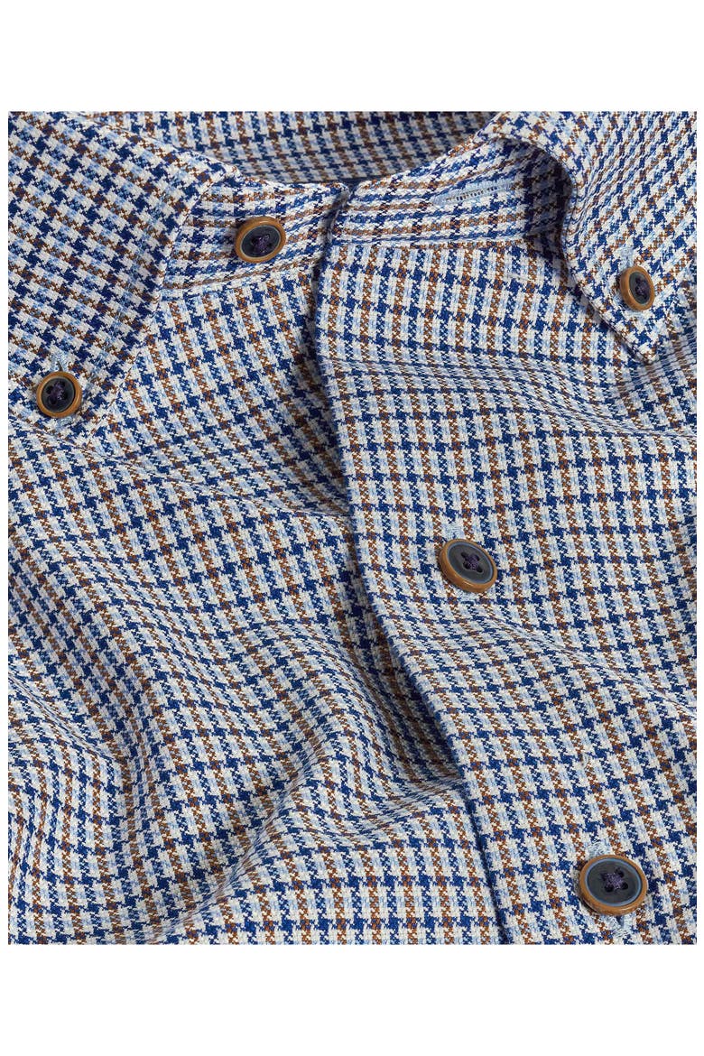 Classic Fit Cotton Royal Oxford Button-Down Shirt, Alternate, color, BLUE/ CHOCOLATE