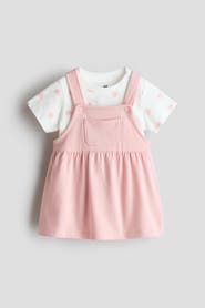 H&M 2-piece Dungaree Dress And Top Set