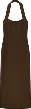 MANGO Halter Maxi Dress
