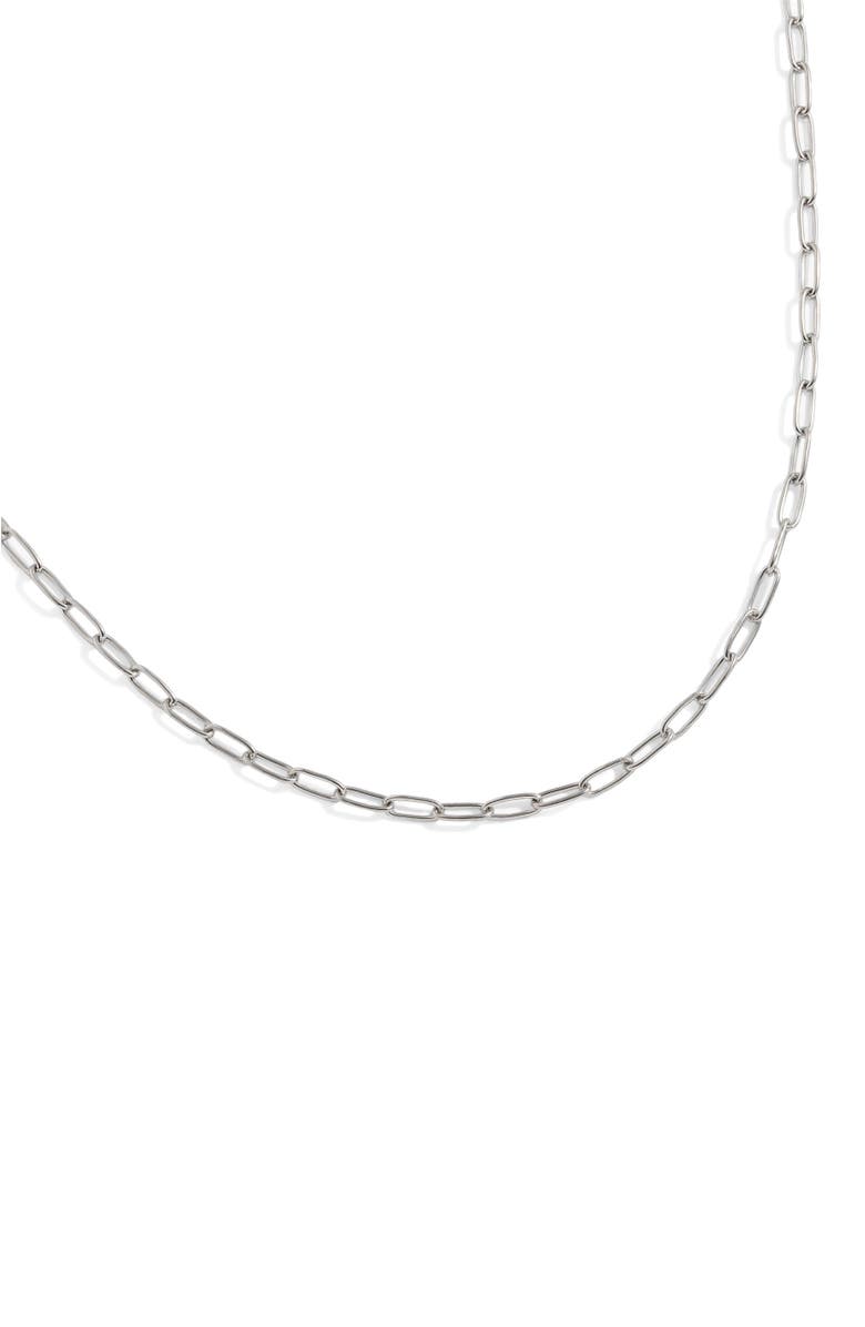 Alex and Ani Paperclip Layering Necklace, Alternate, color, Silver