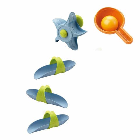STEM Bath Toys for Kids Ages 3-6 with Suction Cup Tracks, Paddle Wheel, Ladle & Ball, Water Toys Play Set to Inspire Creativity & Problem-Solving