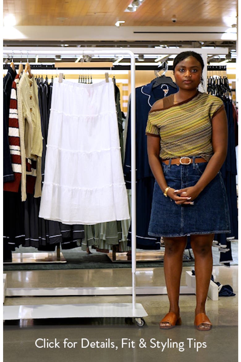 Tiered Cotton Maxi Skirt video
